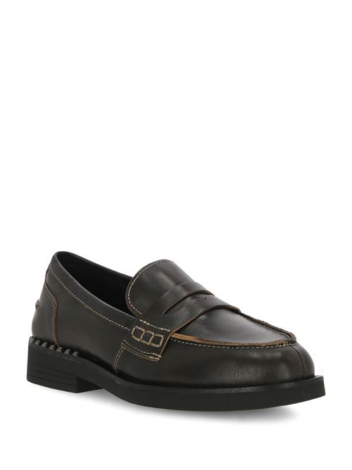 Earth brown loafer ASH | WINONA01RIDER BLACK